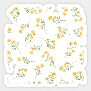 Yellow flower garden Sticker